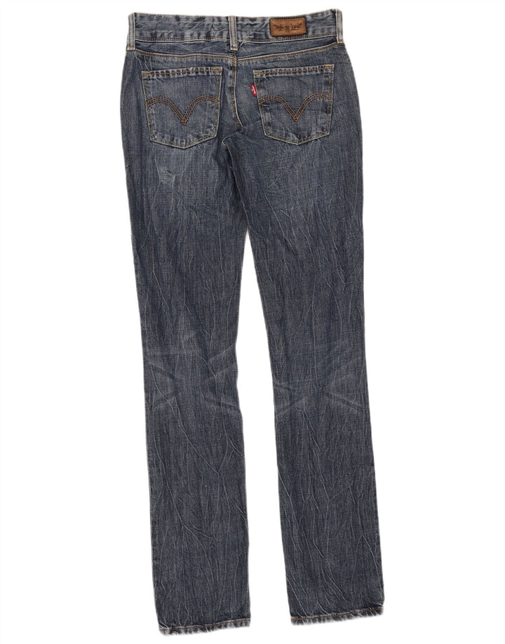 Levi's Damen 571 Slim Jeans W27 L34 Blaue Baumwolle