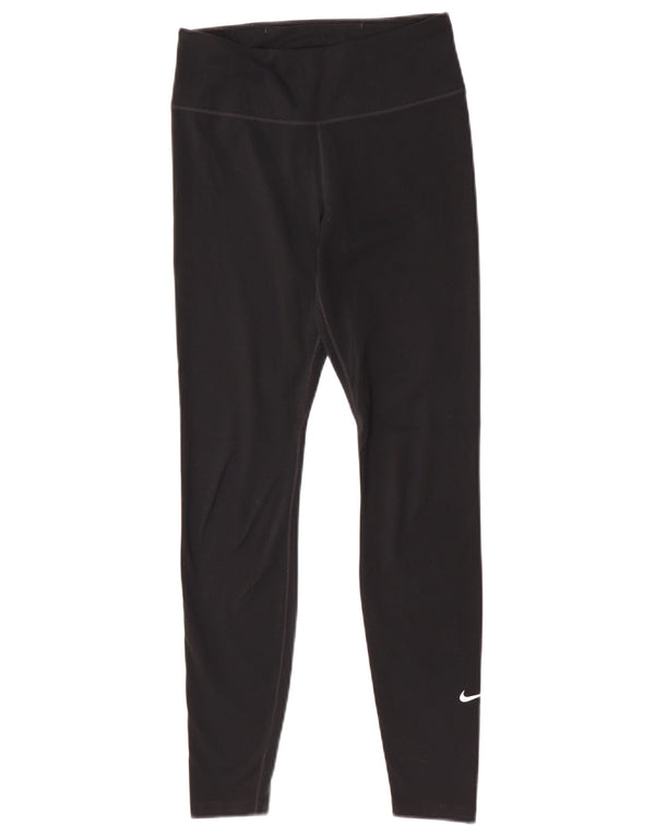 Nike Damen Dri Fit Leggings UK 8 Small Schwarz Polyester Sport
