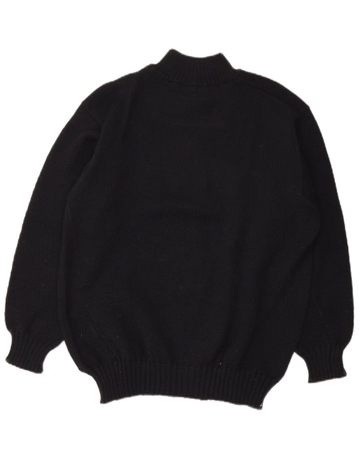 North Sails Herren-Pullover mit Reißverschluss am Hals, mittlere marineblaue Colourblock-Wolle