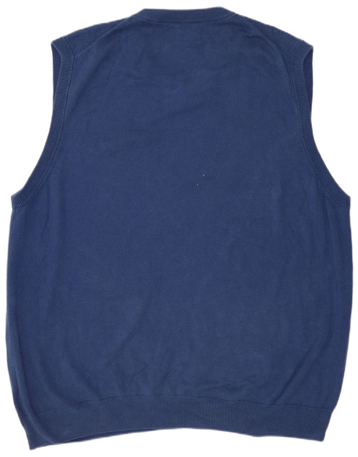 CHAPS Herren Weste Tank Top XL Blau Baumwolle