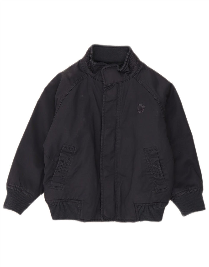 Ben Sherman Jungen-Bomberjacke mit Grafik, 3–4 Jahre, marineblaue Baumwolle