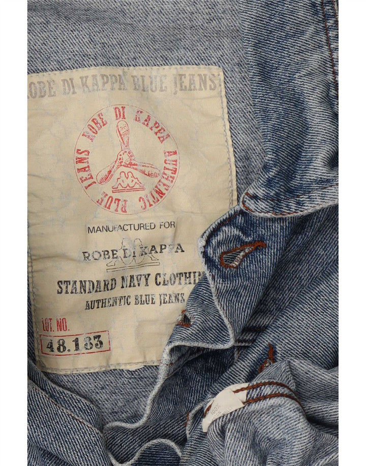 Kappa Herren Jeansjacke UK 42 XL Blaue Baumwolle
