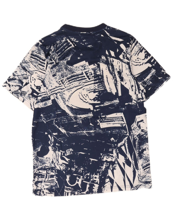 Adidas Herren FC Bayern München Grafik T-Shirt Top Small Blau Polyester