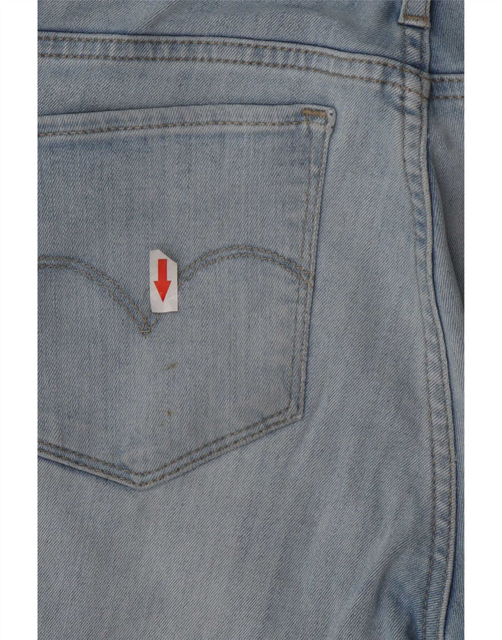 Levi's Damen 715 Distressed Bootcut Jeans W26 L30 Blaue Baumwolle