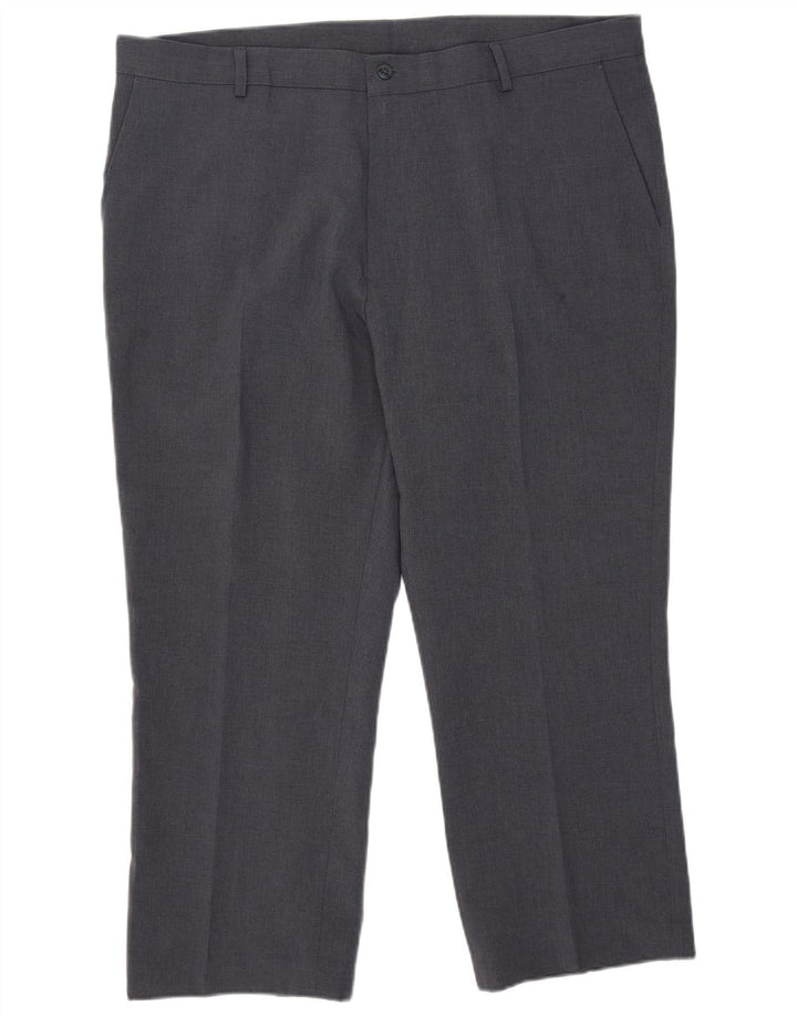 Gerade geschnittene Herrenhose von Farah, W42, L27, Grau, Polyester