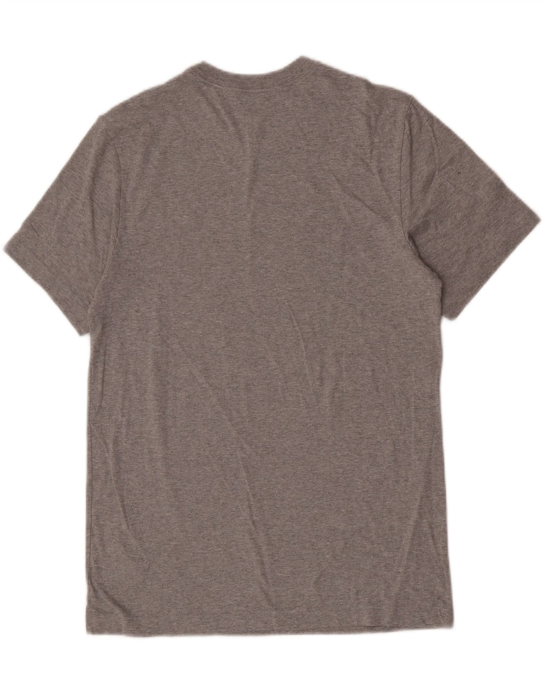 Nike Herren-T-Shirt-Oberteil aus mittelgrau gefleckter Baumwolle