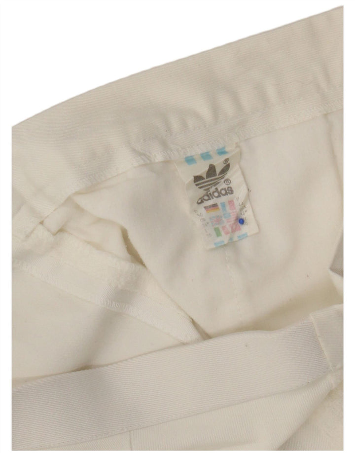 Adidas Damen Chino Shorts W34 Large Weiß Polyester