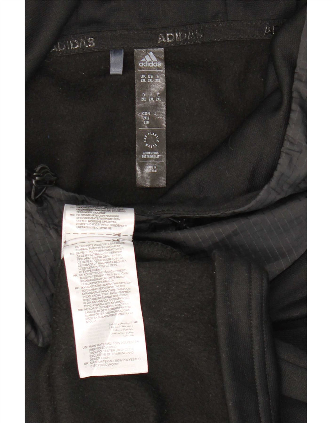 Adidas Herren Aeroready Hoodie Pullover 2XL Schwarz Polyester