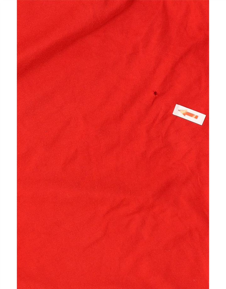 Nike Herren-T-Shirt mit normaler Passform und Grafik, mittelrote Baumwolle