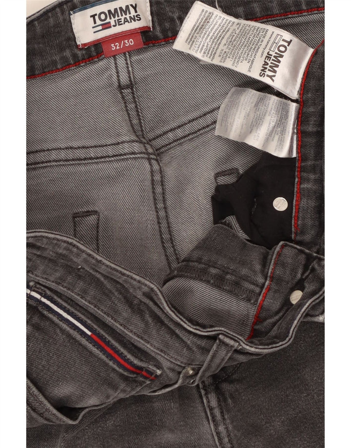 TOMMY HILFIGER Herren Scanton Slim Jeans W32 L30 Graue Baumwolle