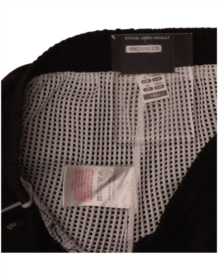 UMBRO Jungen-Trainingshose, Jogginghose, 11–12 Jahre, Größe L, Schwarz, Polyester