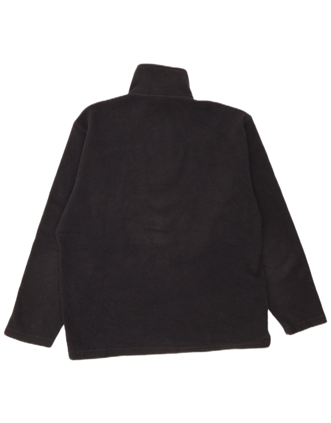 K-Way Herren-Fleecepullover mit Reißverschluss am Hals, mittelschwarz gestreift