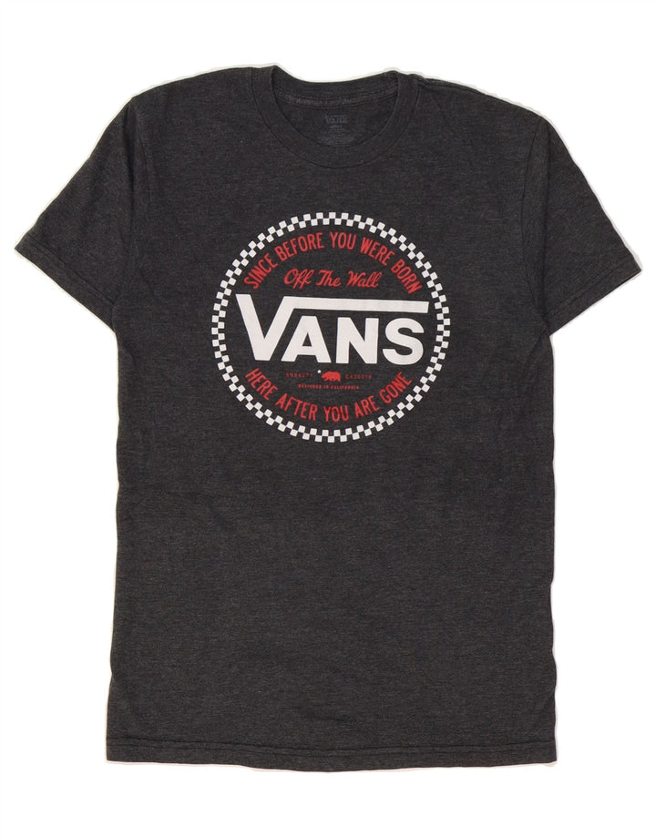 VANS Mens Graphic T-Shirt Top Small Grey Vintage Vans and Second-Hand Vans from Messina Hembry 