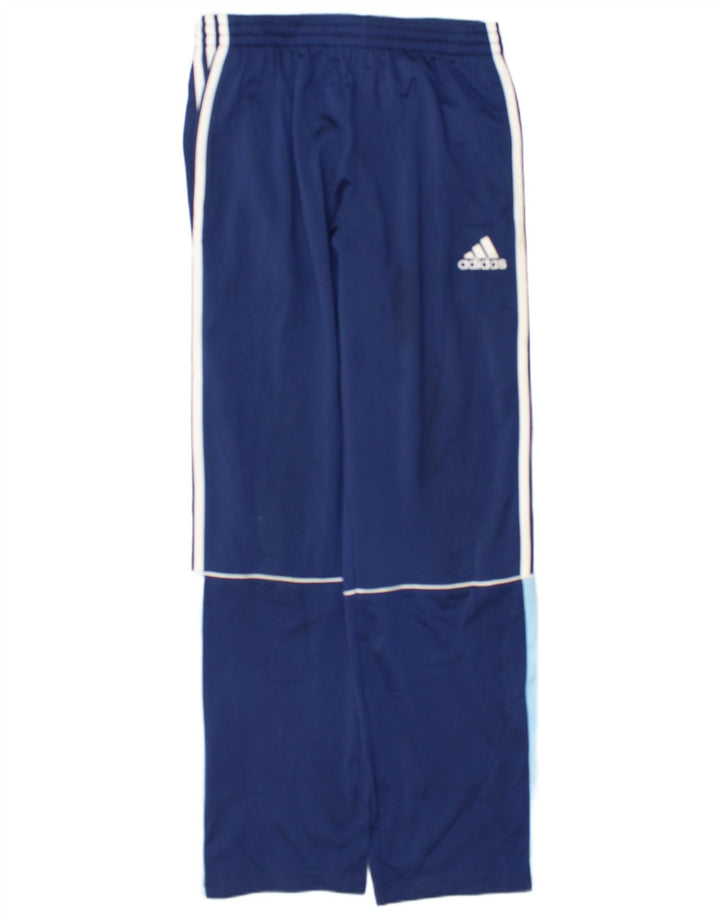 Adidas Herren-Trainingshose UK 38/40 Mittelblaues Polyester