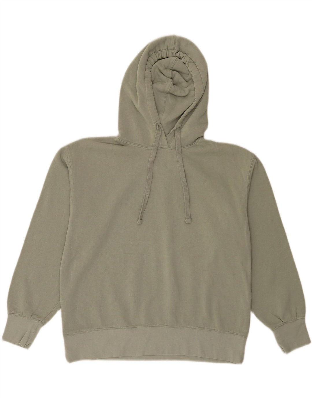 ZARA Womens Oversized Hoodie Jumper UK 14 Medium Khaki Cotton Vintage Zara and Second-Hand Zara from Messina Hembry 