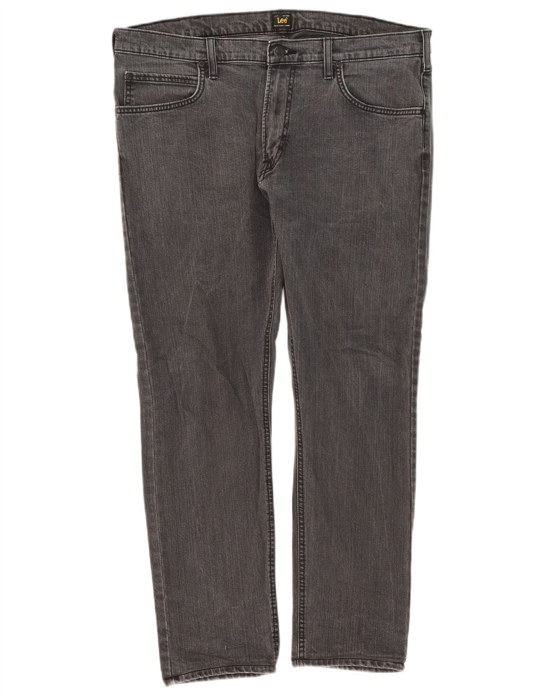 Lee Herren Luke Slim Jeans W36 L28 Graue Baumwolle