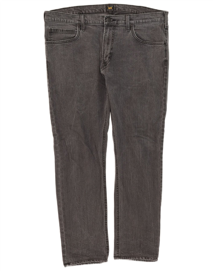 Lee Herren Luke Slim Jeans W36 L28 Graue Baumwolle