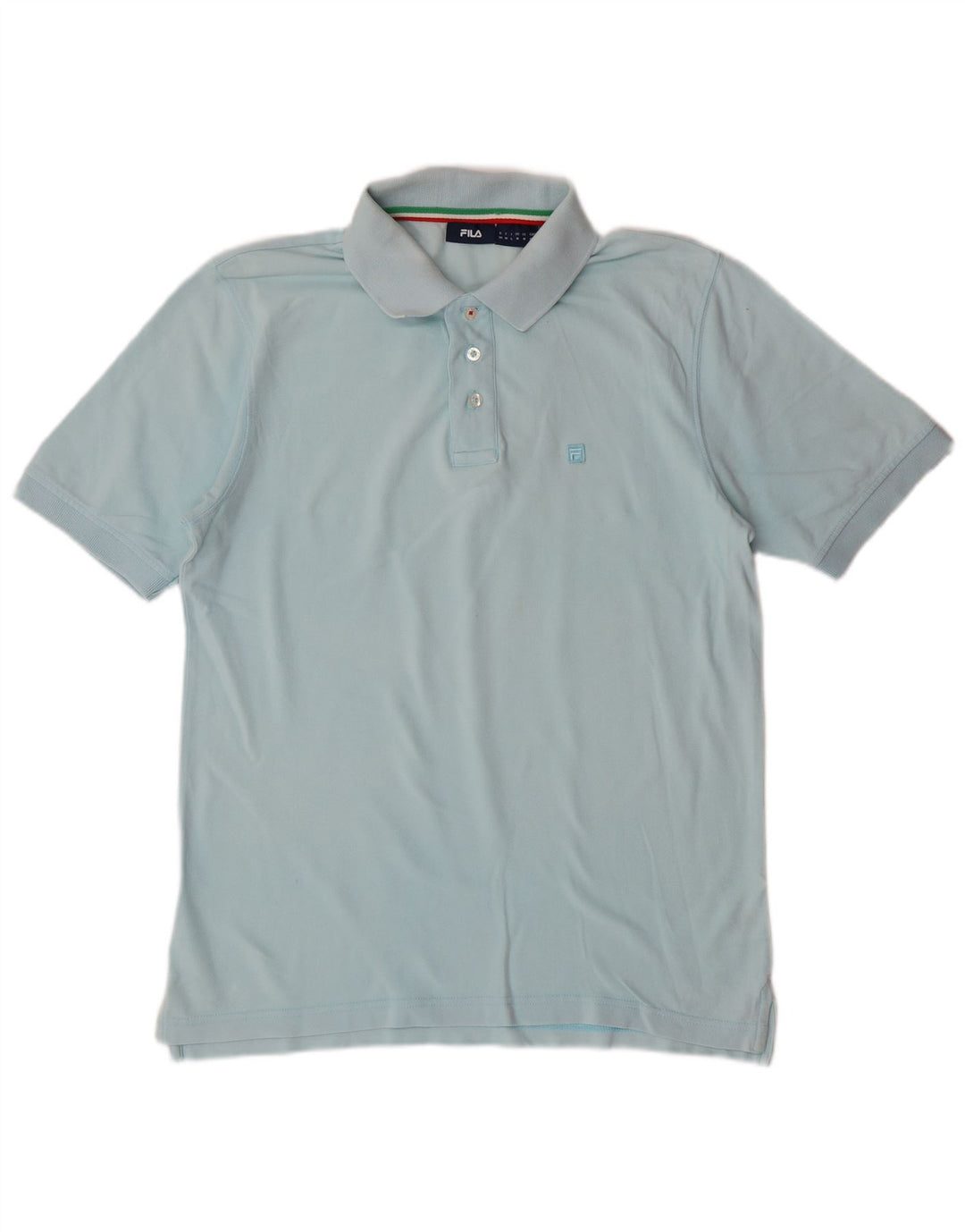 Fila Herren-Poloshirt aus mittelblauer Baumwolle
