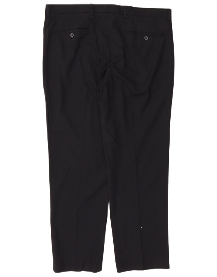 Marks & Spencer Maßgeschneiderte, gerade Anzughose für Herren, W38 L29, Marineblau