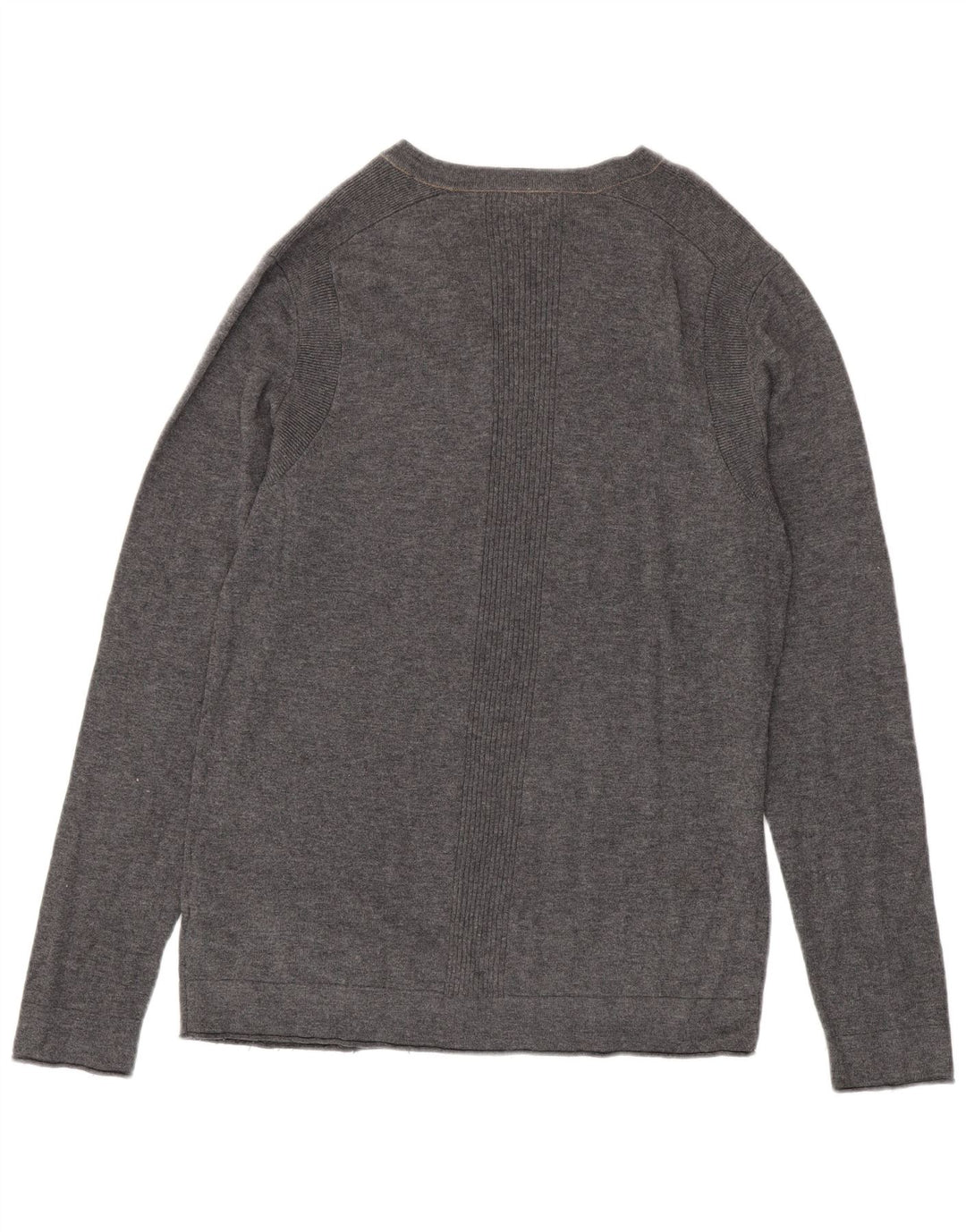 Calvin Klein Jeans Herren-Pullover mit V-Ausschnitt, großes graues Nylon