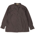 EDDIE BAUER Damen Hemd UK 18 XL Grau Baumwolle