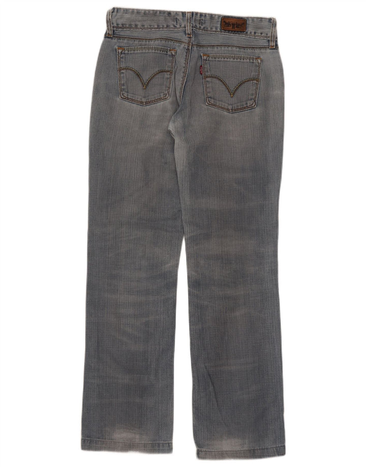 Levi's Damen 570 Straight Jeans W30 L31 Blaue Baumwolle