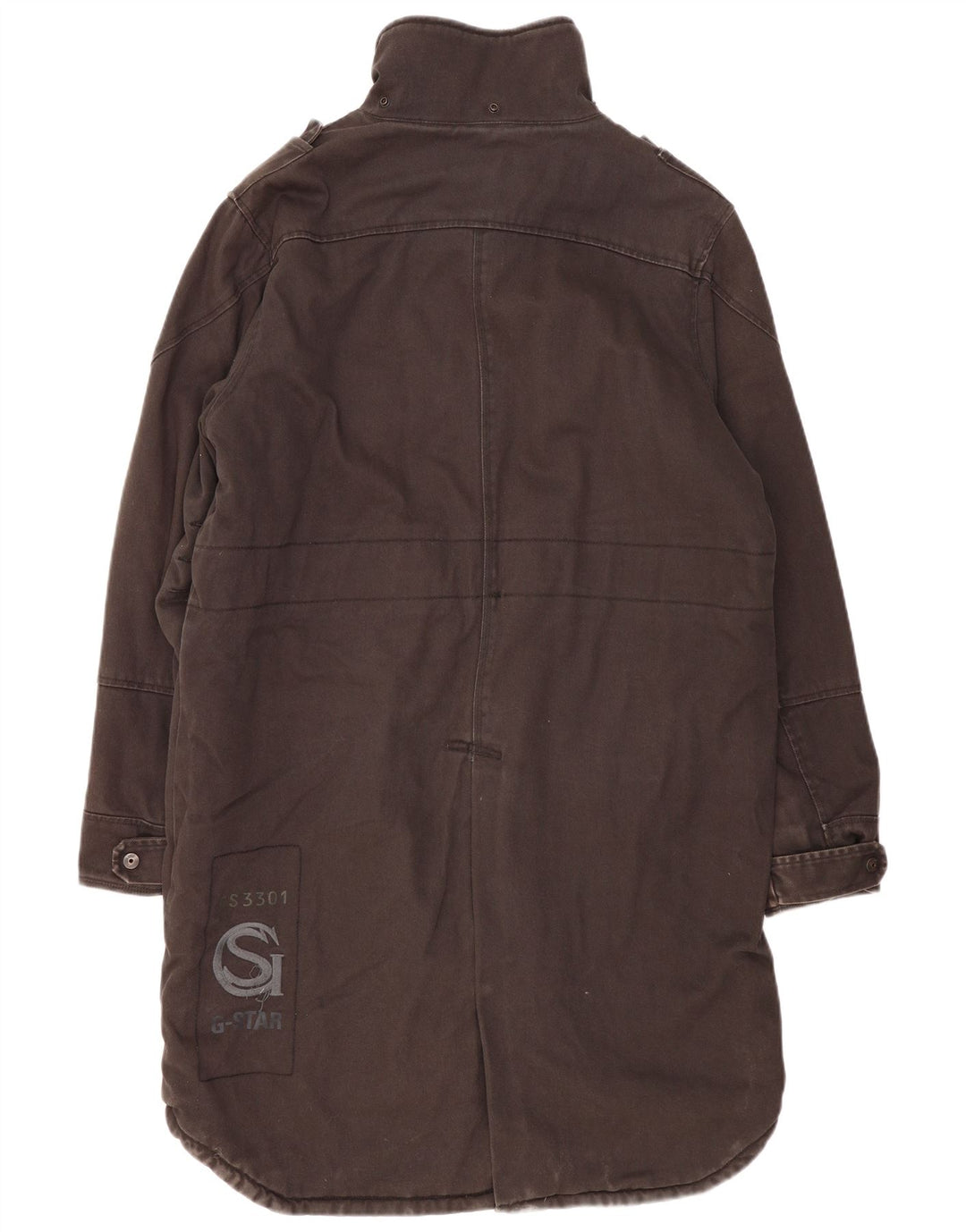 G-Star Herren Parka Jacke UK 42 XL Grau Baumwolle