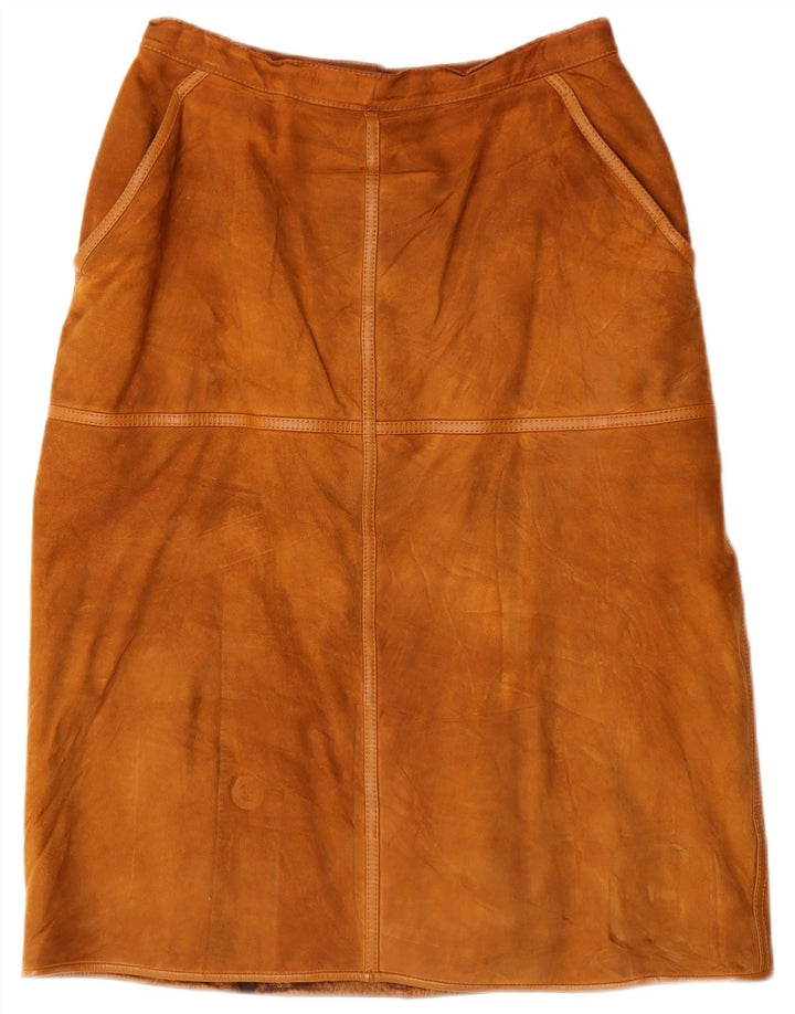 Lesy Damen Wildlederrock IT 46 Large W27 Braunes Leder