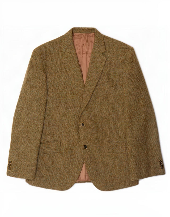 Marks & Spencer Herren-Blazer mit 2 Knöpfen, reguläre Passform, UK 38, Mittelkhaki