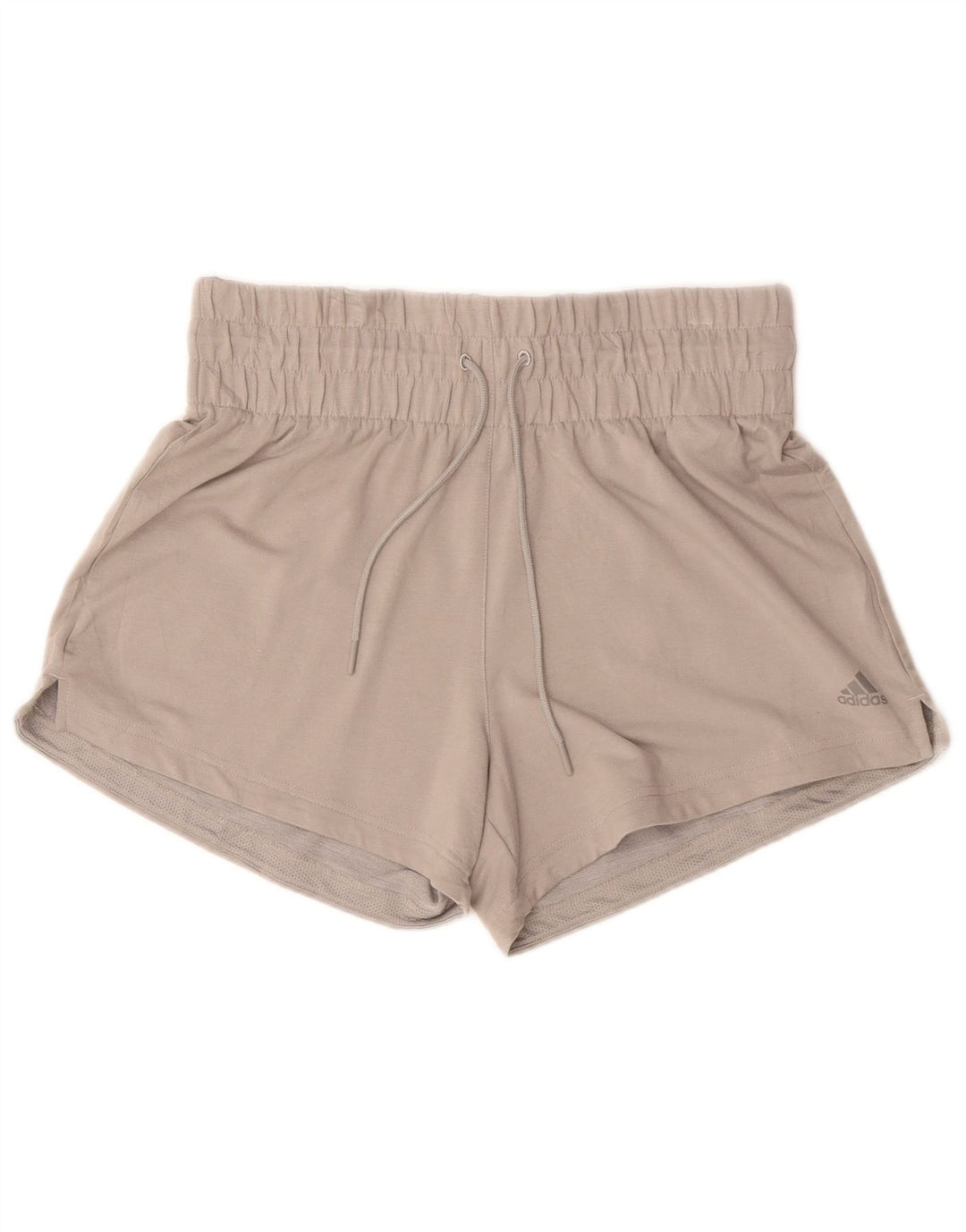 Adidas Damen Sportshorts UK 14 Mittelgraues Polyester