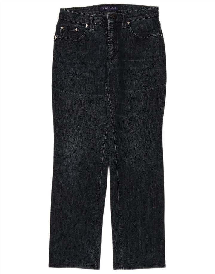 Trussardi Damen Straight Jeans W29 L28 Marineblaue Baumwolle