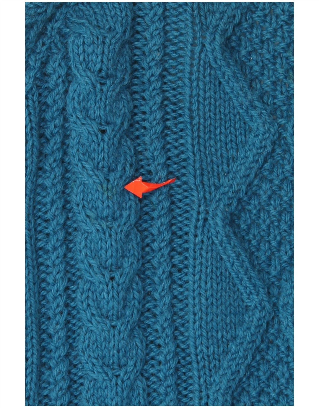 VINTAGE Damen-Strickjacke mit 3/4-Ärmeln, Gr. 16, Blau