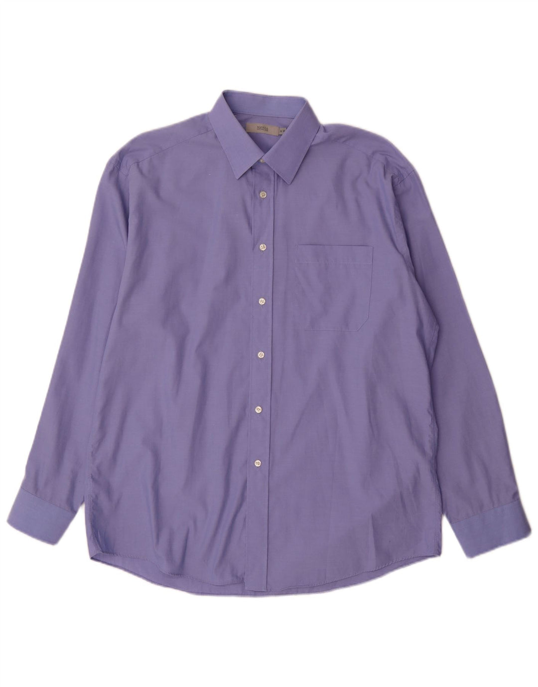 Marks & Spencer Herrenhemd, Größe 41 16, groß, blau, Baumwolle, klassisch