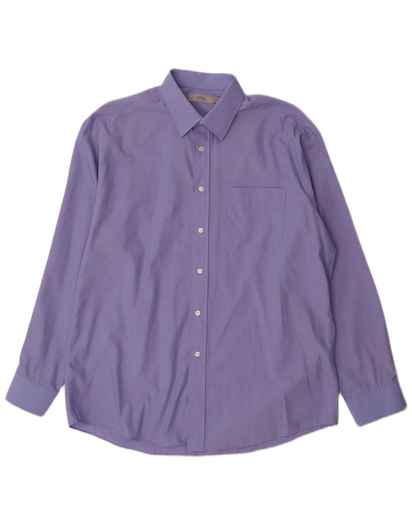 Marks & Spencer Herrenhemd, Größe 41 16, groß, blau, Baumwolle, klassisch