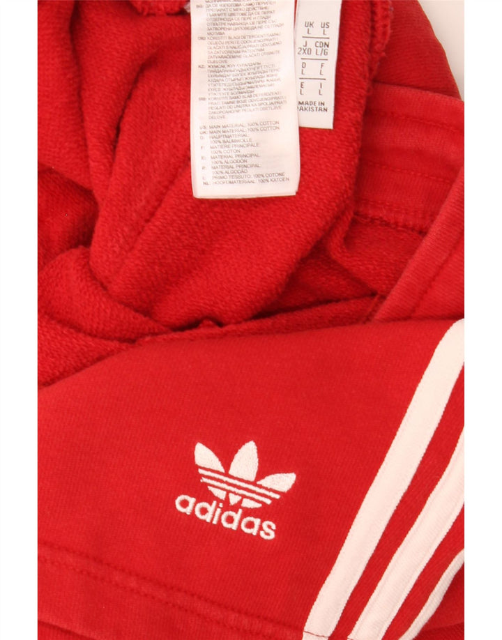 Adidas Herren Sport Shorts Große rote Baumwolle