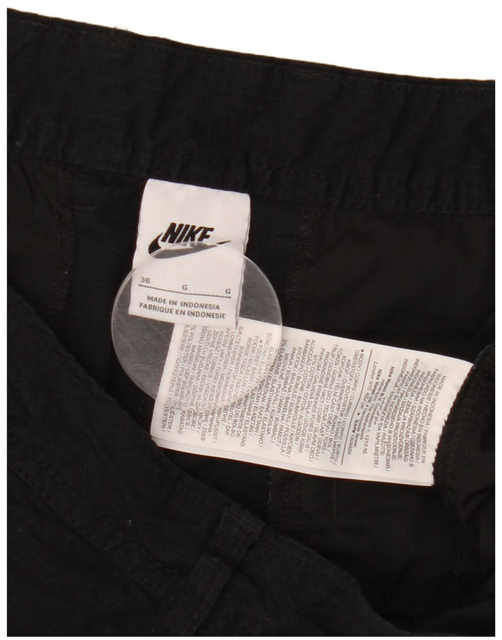 Nike Herren Cargo Shorts W36 Große schwarze Baumwolle