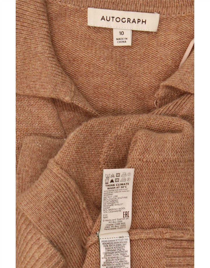 Marks & Spencer Damen Autograph Cardigan Pullover UK 10 Small Beige
