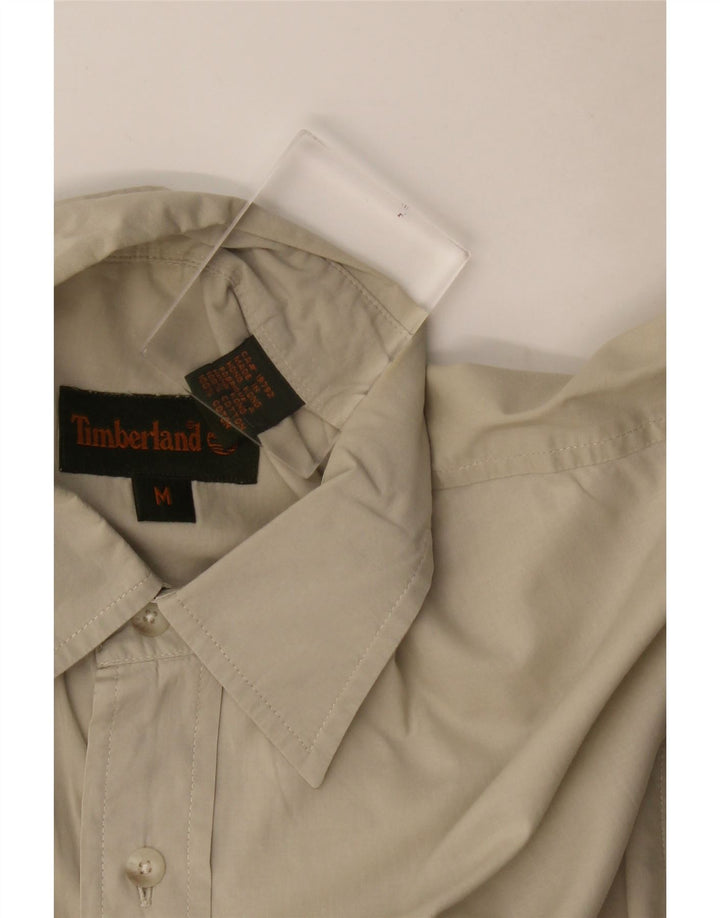 Timberland Herren Kurzarm-Hemd mit lockerer Passform, mittlere Khaki-Baumwolle
