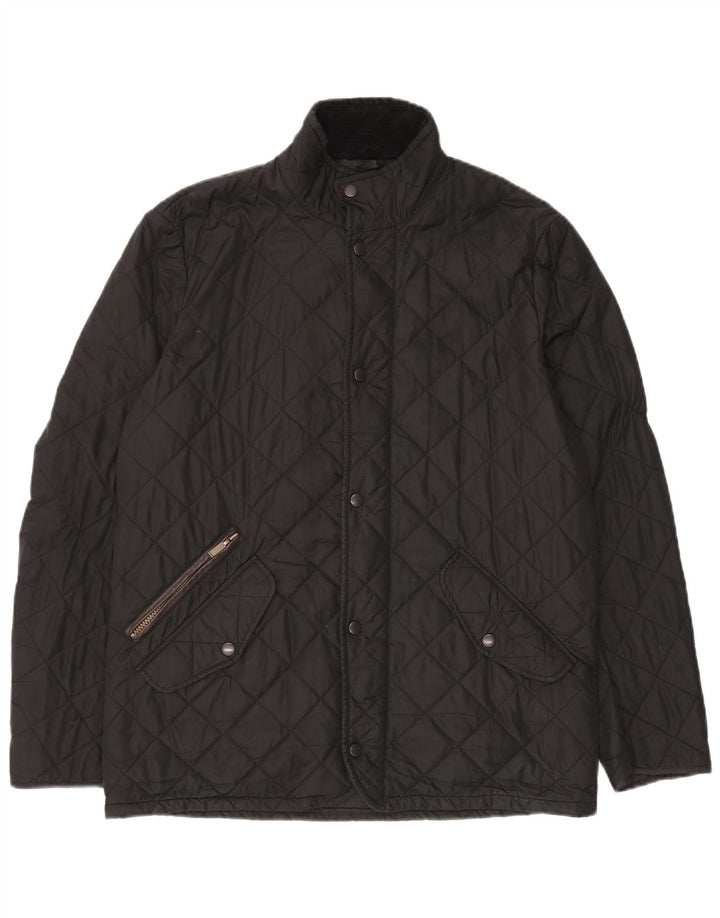 Barbour Herren Steppjacke UK 38 Medium Schwarz Polyester