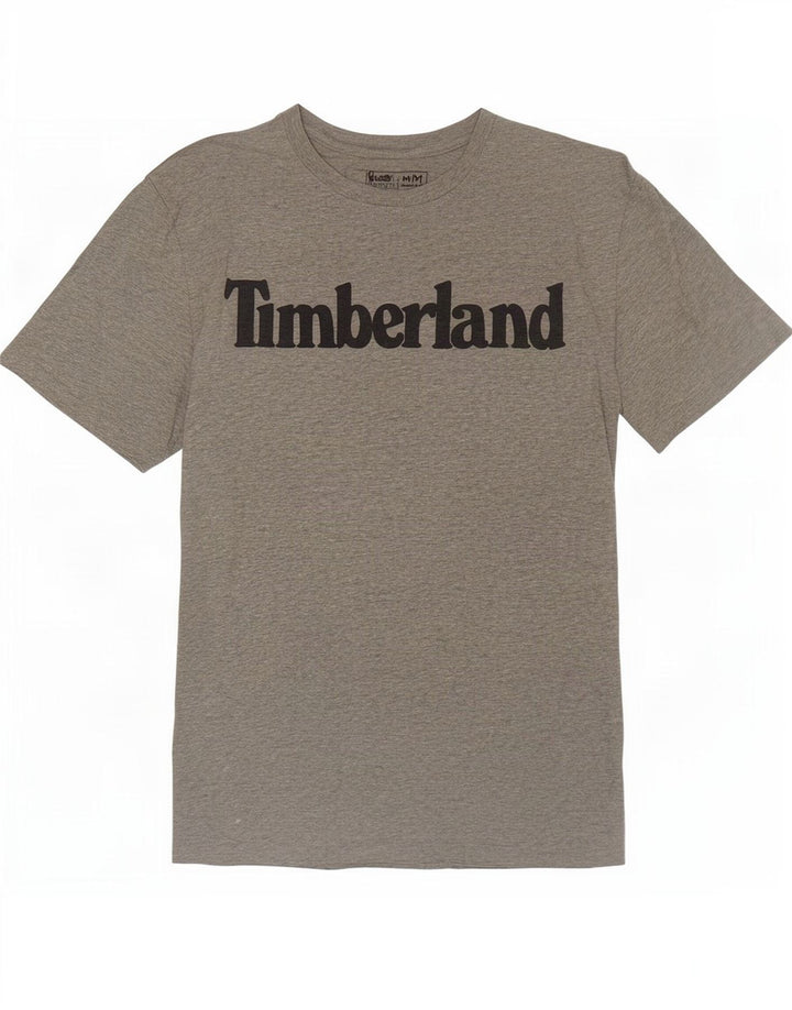 Timberland Herren-T-Shirt mit normaler Passform, mittelgrauer Baumwolle