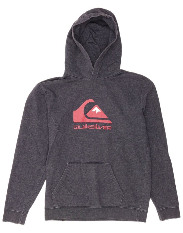 Quiksilver Jungen-Pullover mit grafischem Kapuzenpullover, 15–16 Jahre, XL, Marineblau, Baumwolle