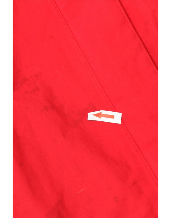 Jack Wolfskin Damen Regenjacke mit Kapuze UK 12/14 Medium Red Polyamid