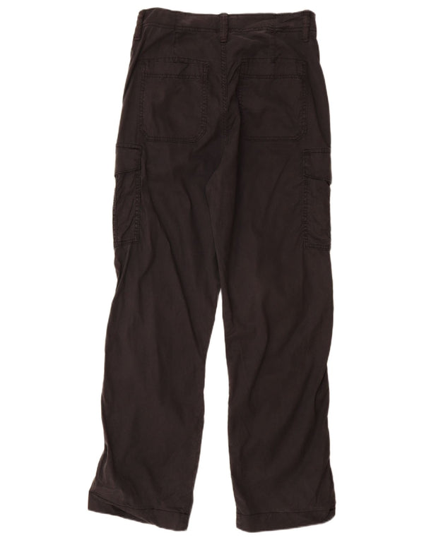 Marks & Spencer Damen Gerade Cargohose UK 10 Small W28 L30 Schwarz