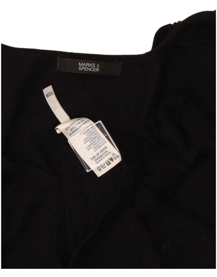 Marks & Spencer Damen-Pullover mit U-Boot-Ausschnitt, Gr. 10, Schwarz