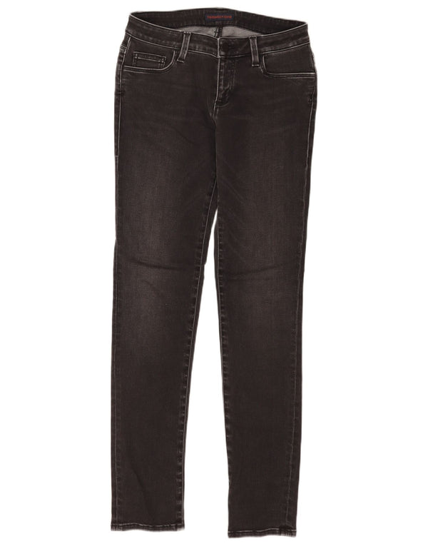 Trussardi Damen Skinny Jeans IT 40 Small W26 L32 Graue Baumwolle