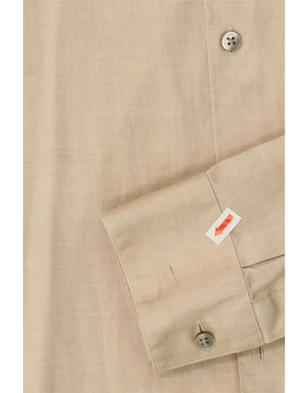 DKNY Mens Slim Fit Shirt Size 15 1/2 Medium Beige Vintage Dkny and Second-Hand Dkny from Messina Hembry 