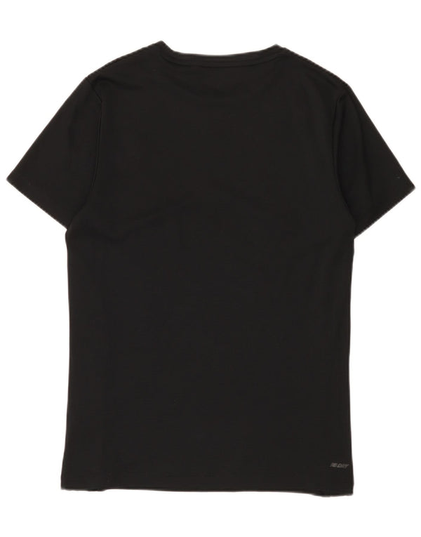 New Balance Herren Grafik-T-Shirt-Oberteil Mittelschwarzes Polyester