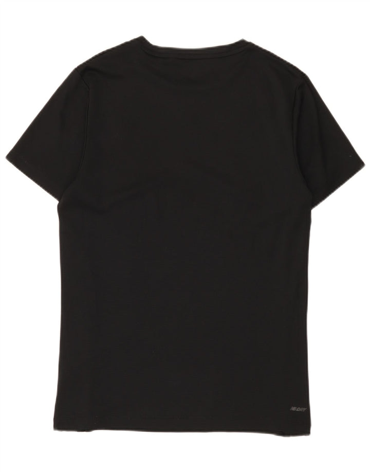 New Balance Herren Grafik-T-Shirt-Oberteil Mittelschwarzes Polyester