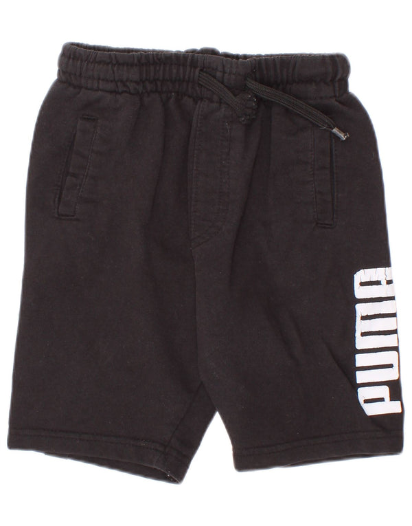 Puma Boys Graphic Sport Shorts 4–5 Jahre, schwarze Baumwolle