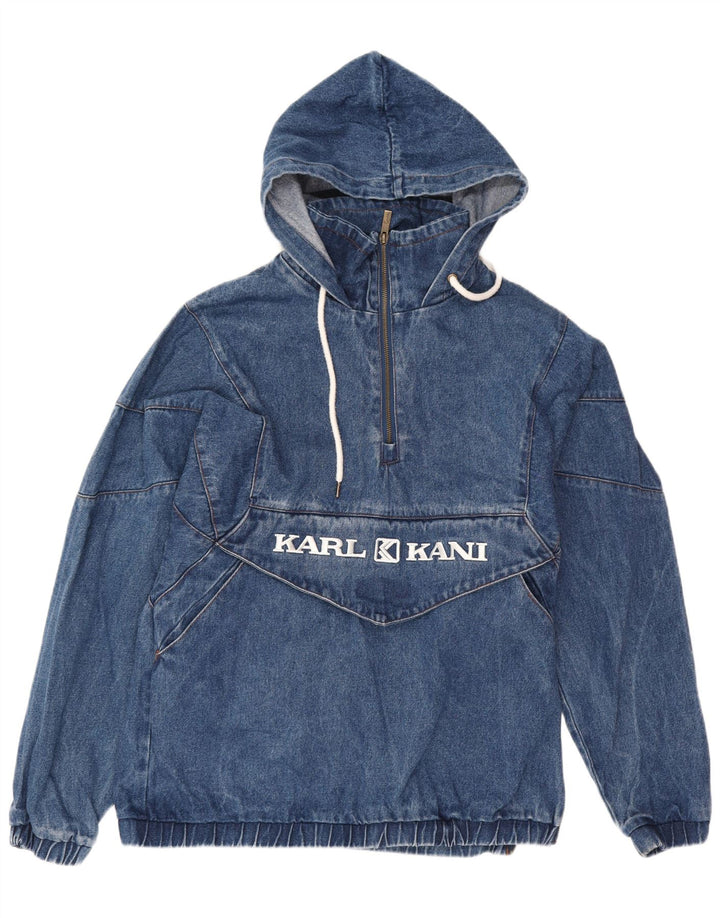 Karl Kani Herren-Jeans-Anorakjacke mit Kapuze, UK 38, Mittelblau